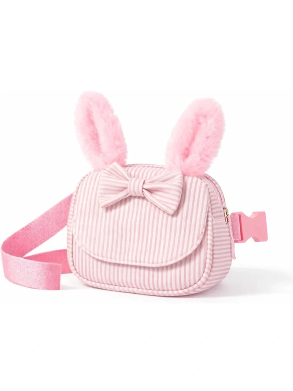 Light Pink and White Fanny Pack